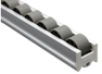 MODULAR SOLUTION ROLLER TRACK&lt;BR&gt;40MM WIDE ROLLER TRACK, ALUMINUM FRAME, BLACK ROLLERS, 1 METER